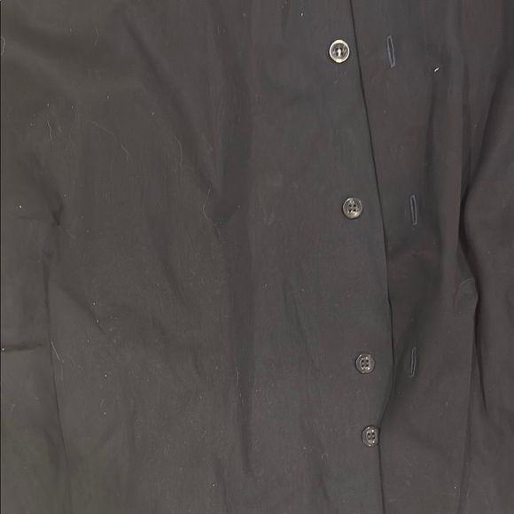 Black Classic Dress Shirt with Long Sleeves - Picture 6 of 11
